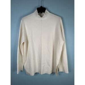 Banana Republic Women's cream turtleneck sweater size Large workwear, office